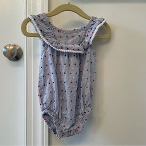 Cat & Jack Baby Girl Romper 4th of July Size 6-9 Months